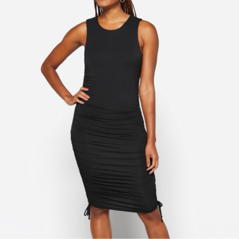 AVLN Studio Alaina Knit Ruched Dress